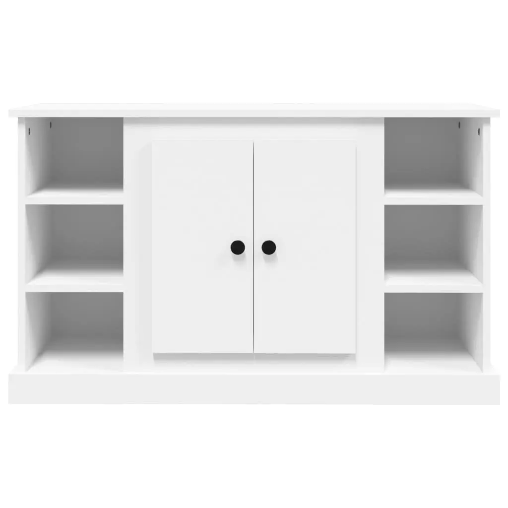 Engineered Wood Sideboard Cabinet White Storage Buffet 100x35.5x60cm