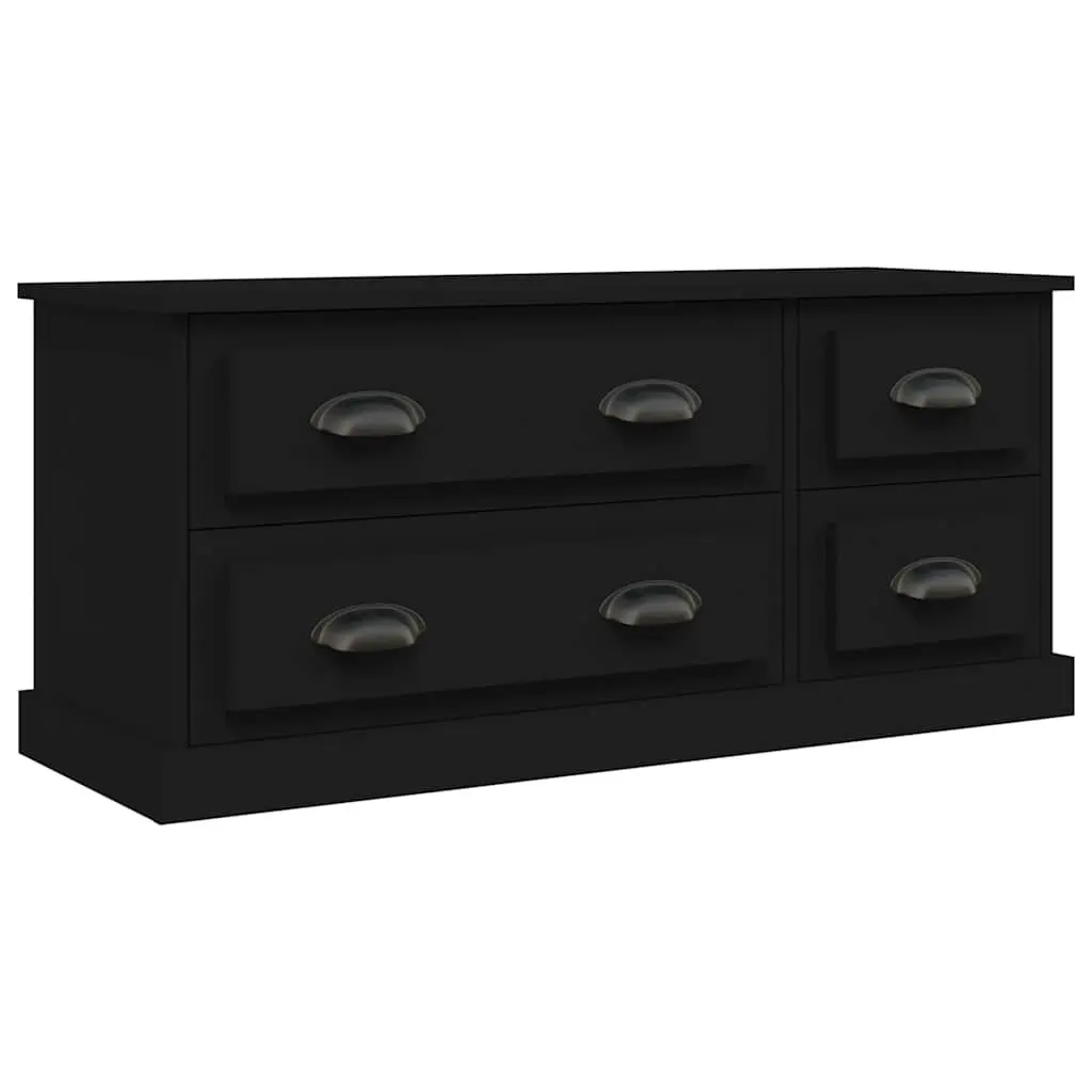 TV Cabinet Media Storage Unit 100x35.5x45 cm Black