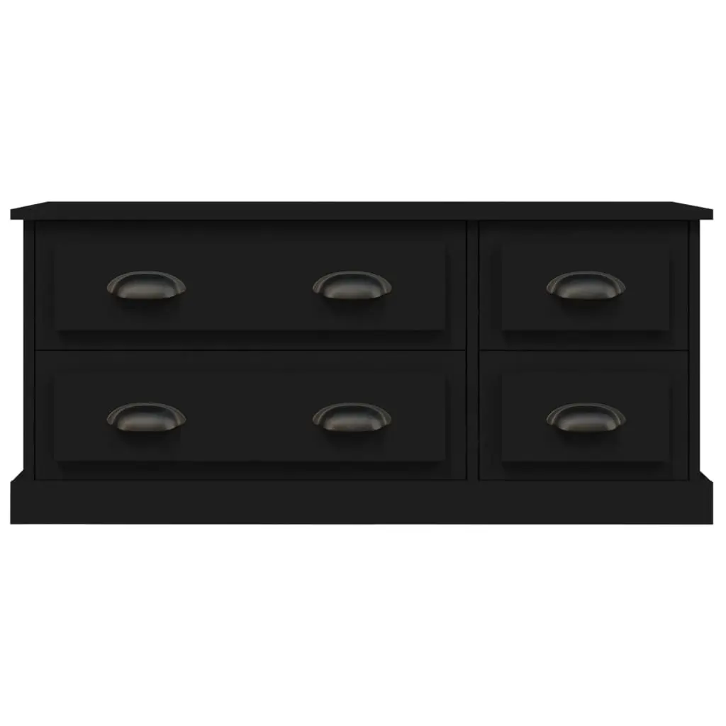 TV Cabinet Media Storage Unit 100x35.5x45 cm Black