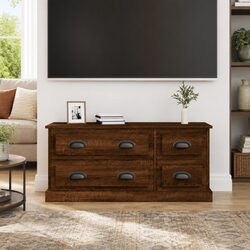 Reliable and Affordable Brown Oak TV Cabinet