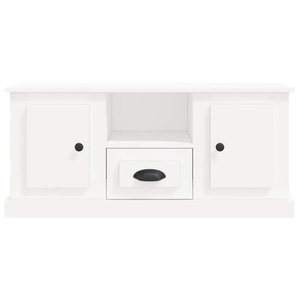 TV Cabinet Storage Unit Living Room 100 x 35.5 x 45 cm White Engineered Wood