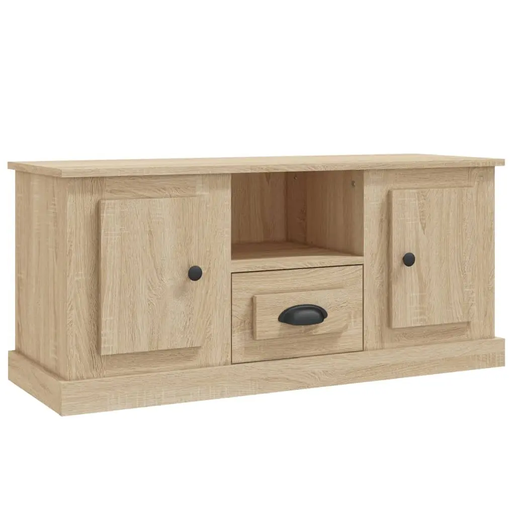TV Cabinet Storage Unit Engineered Wood 100x35.5x45cm Brown