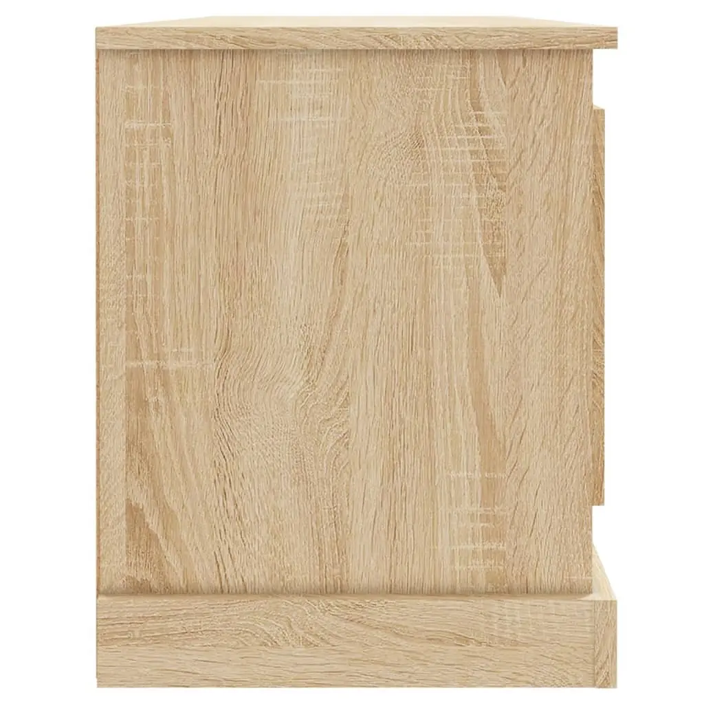 TV Cabinet Storage Unit Engineered Wood 100x35.5x45cm Brown