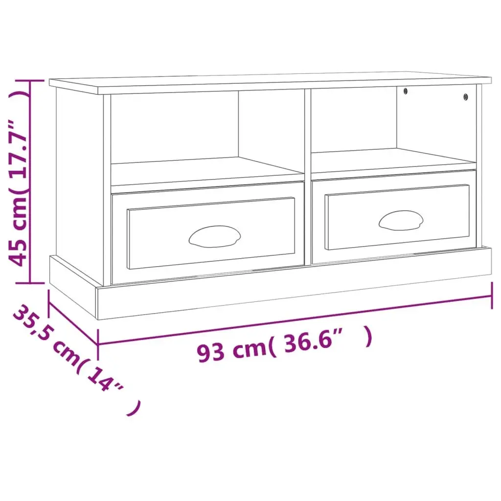 Engineered Wood TV Cabinet in Brown