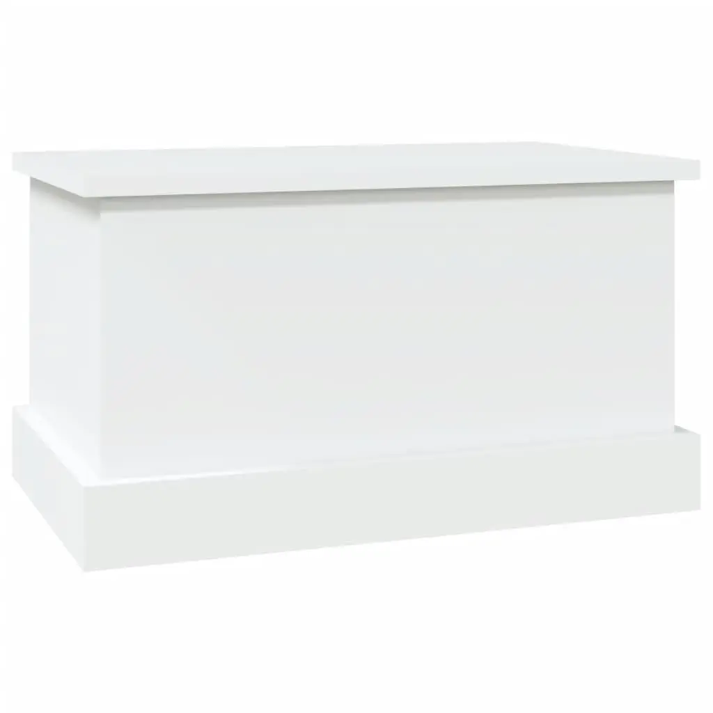 Storage Box Organiser 50x30x28 cm White Engineered Wood Chest Living Room