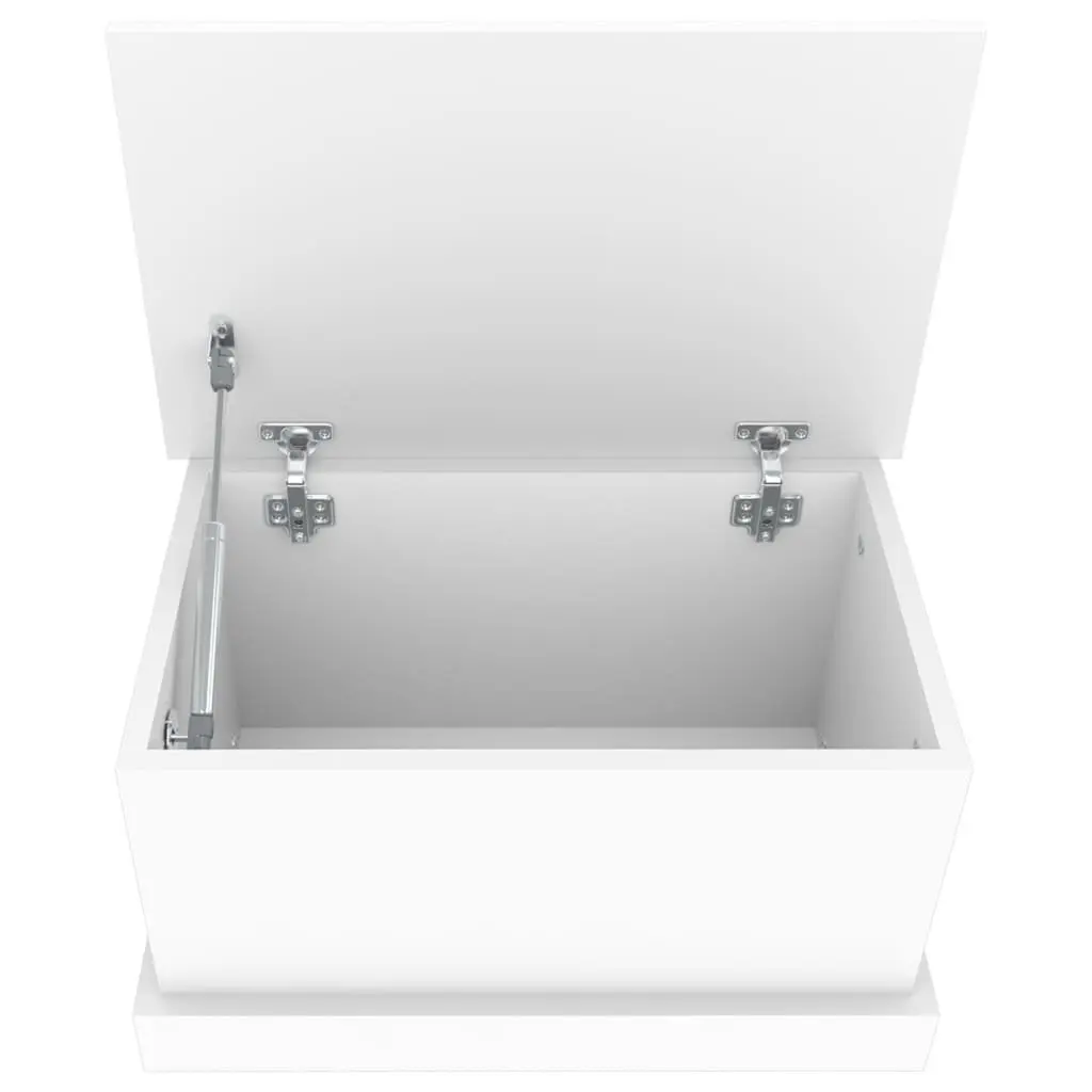 Storage Box Organiser 50x30x28 cm White Engineered Wood Chest Living Room