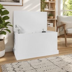 Reliable White Storage Box with Ample Space