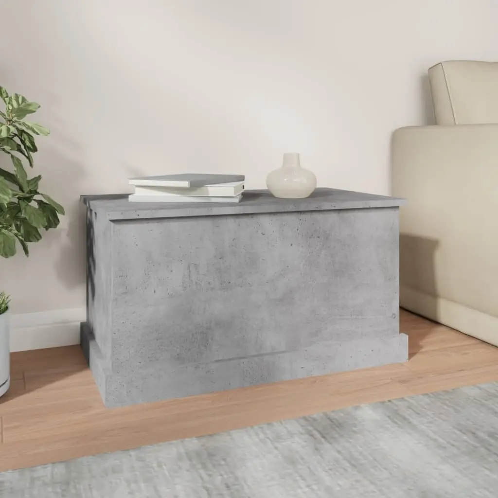 Storage Box Organiser 70x40x38 cm Grey Engineered Wood Chest