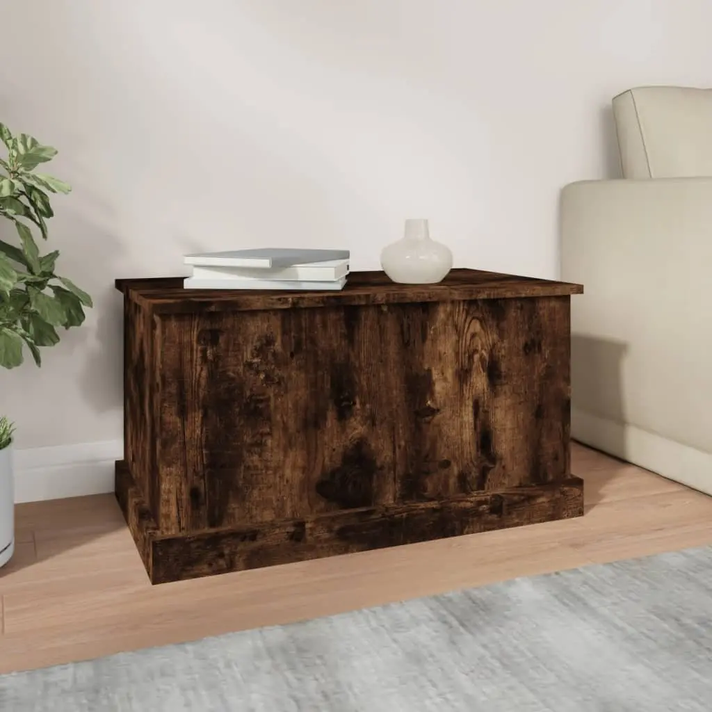 Storage Chest Brown Engineered Wood Box 70x40x38 cm Living Room Organiser