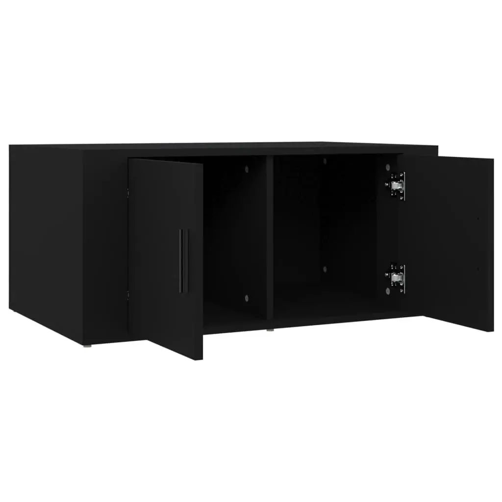 Black Coffee Table with Smart Storage