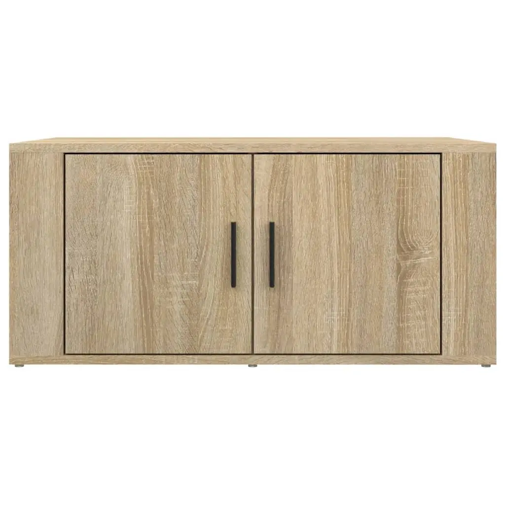 Coffee Table Storage Compartments 80 x 50 x 36 cm Brown Engineered Wood