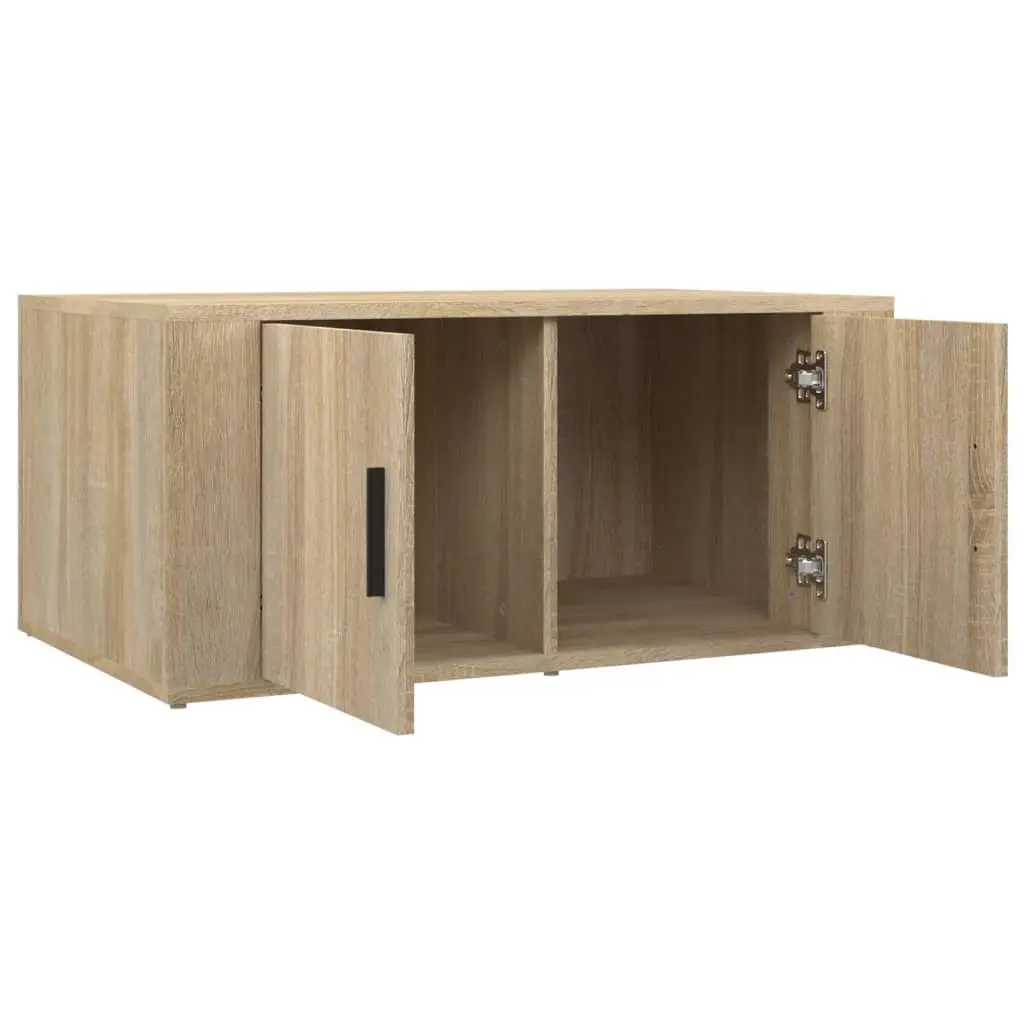 Coffee Table Storage Compartments 80 x 50 x 36 cm Brown Engineered Wood