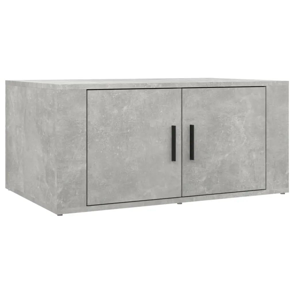 Grey Engineered Wood Coffee Table with Storage
