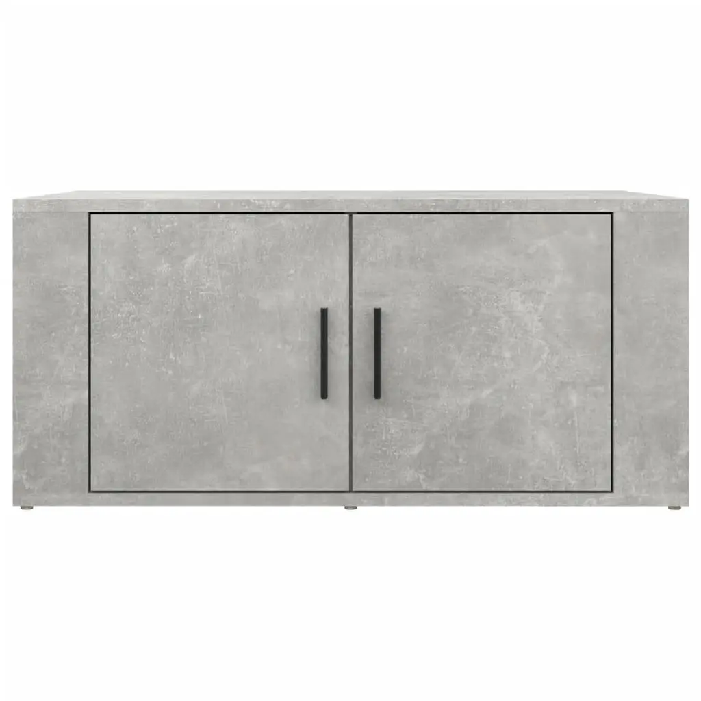 Grey Engineered Wood Coffee Table with Storage