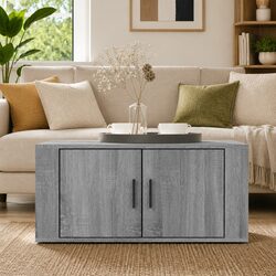 Warm Grey Sonoma Coffee Table with Ample Storage