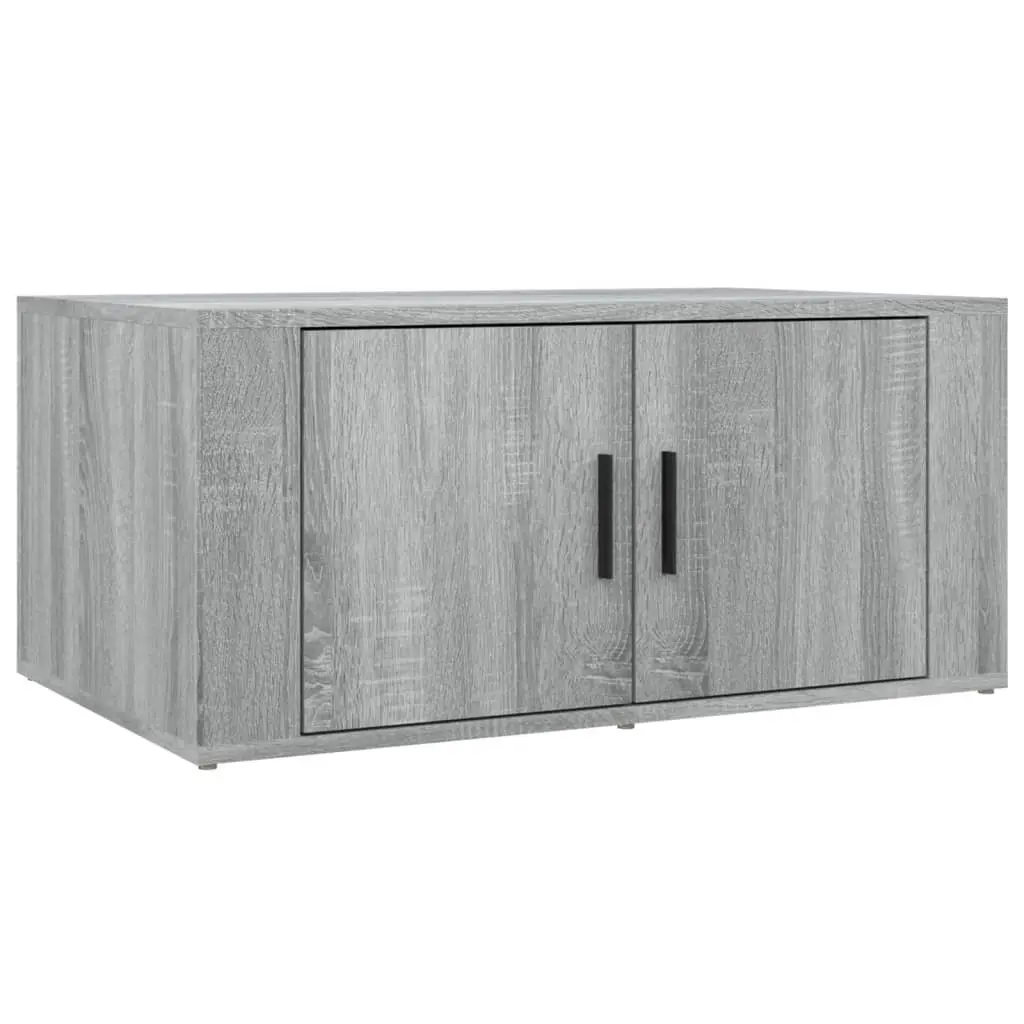 Coffee Table Grey Sonoma 80x50x36 cm Storage Compartments Living Room Furniture