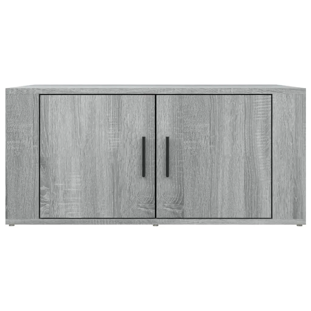 Coffee Table Grey Sonoma 80x50x36 cm Storage Compartments Living Room Furniture