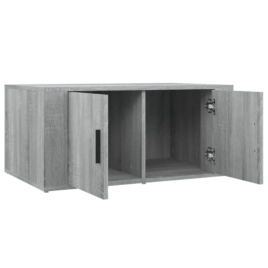 Coffee Table Grey Sonoma 80x50x36 cm Storage Compartments Living Room Furniture