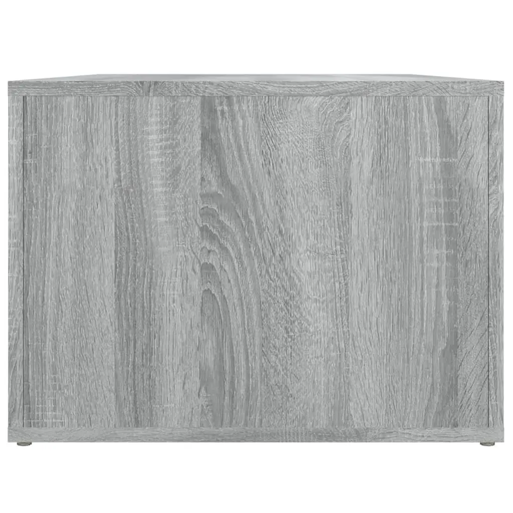 Coffee Table Grey Sonoma 80x50x36 cm Storage Compartments Living Room Furniture