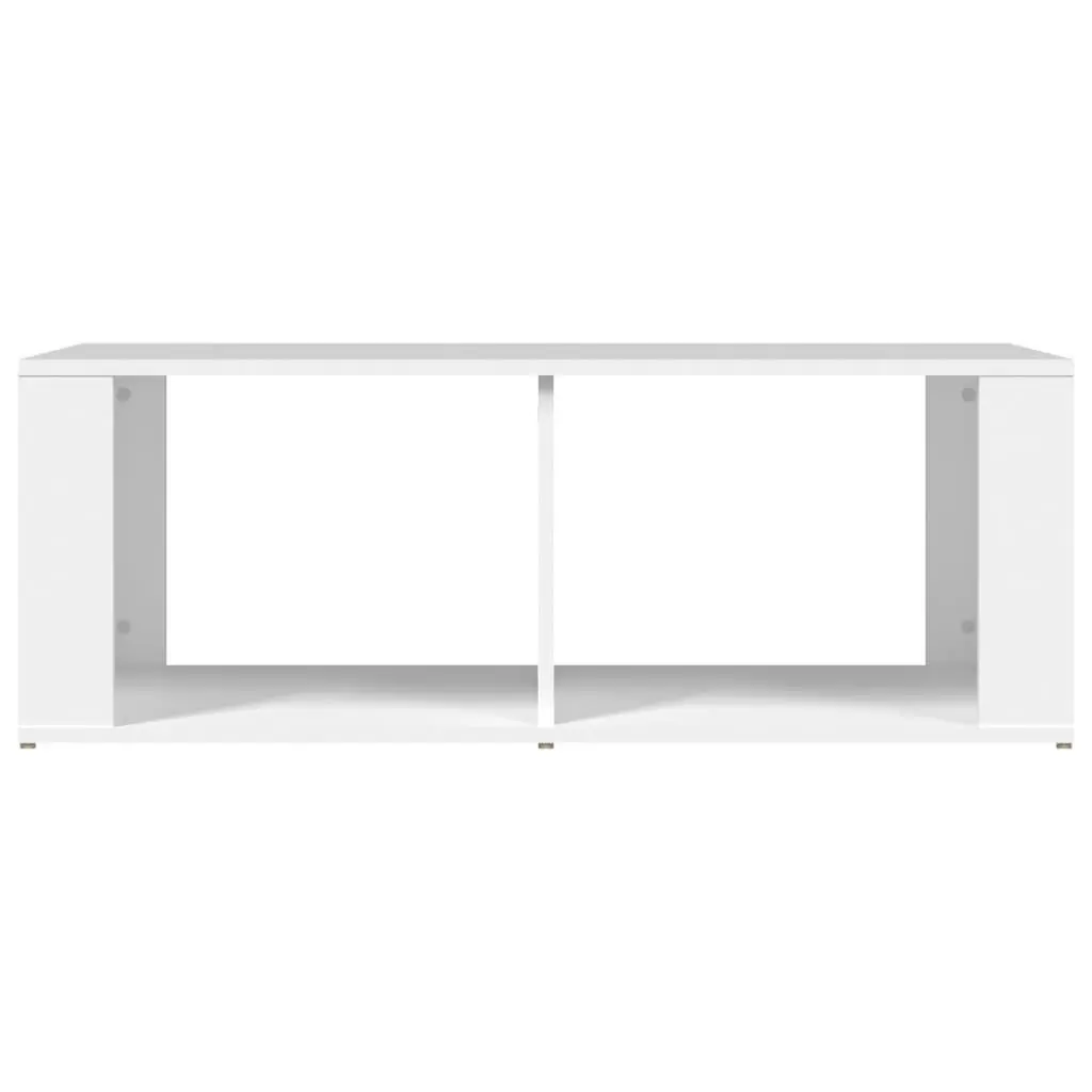 Coffee Table Modern Storage 100x50x36cm White Engineered Wood Side Accent Table