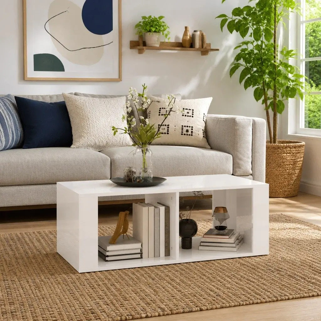 High Gloss White Coffee Table