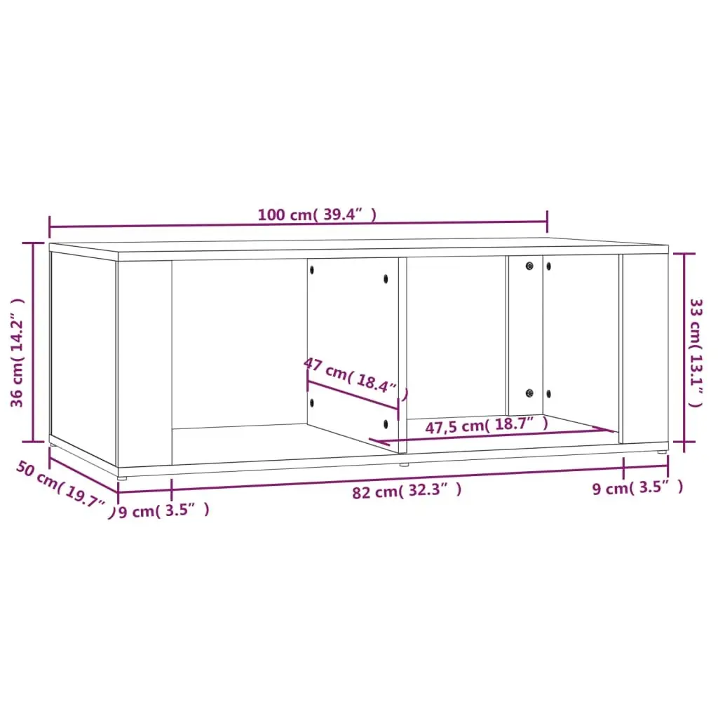 High Gloss White Coffee Table