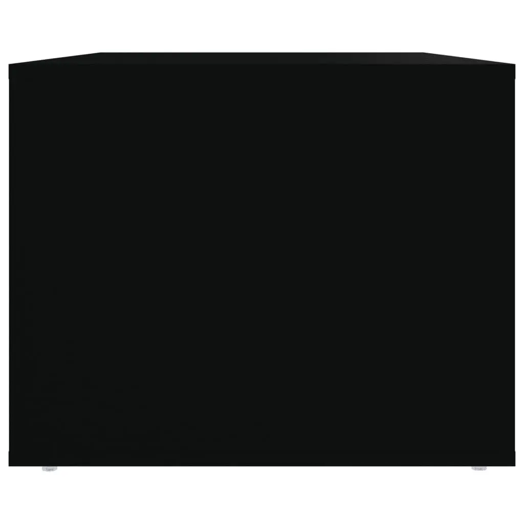 Coffee Table Black 80x50x40 cm with 2 Storage Drawers Living Room Accent