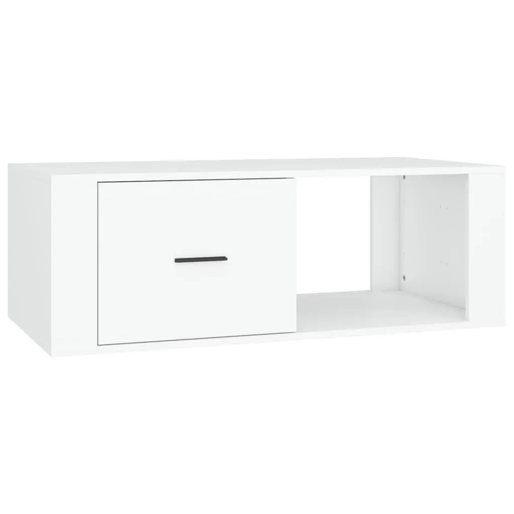White Coffee Table with Storage Solutions