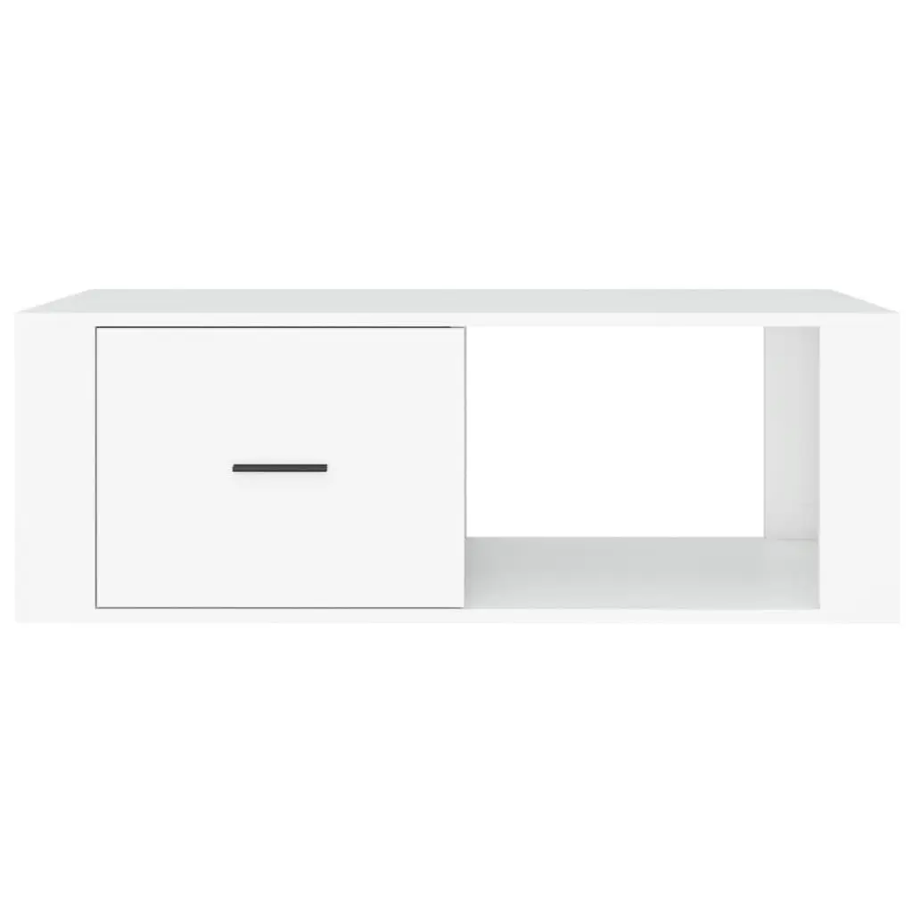 White Coffee Table with Storage Solutions