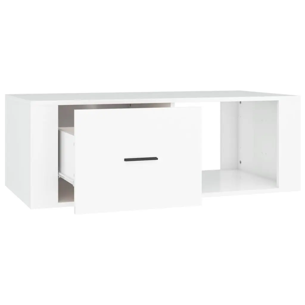 White Coffee Table with Storage Solutions