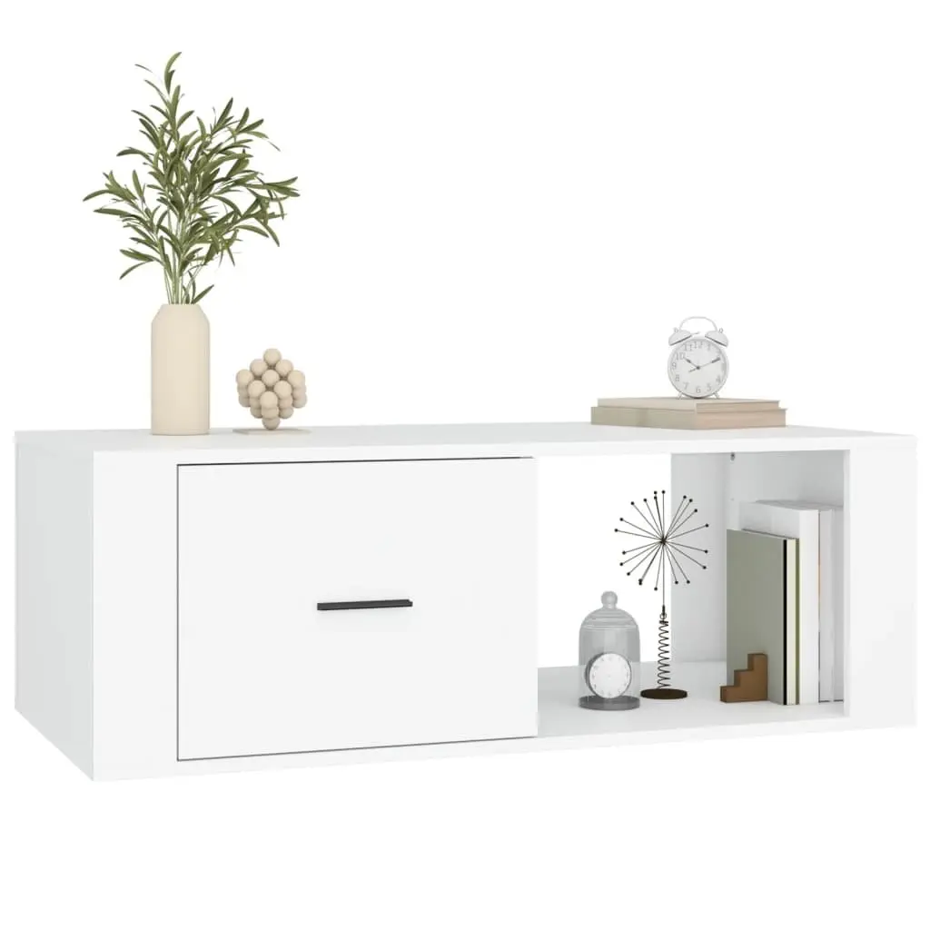 White Coffee Table with Storage Solutions