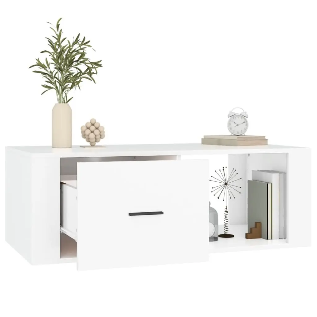 White Coffee Table with Storage Solutions
