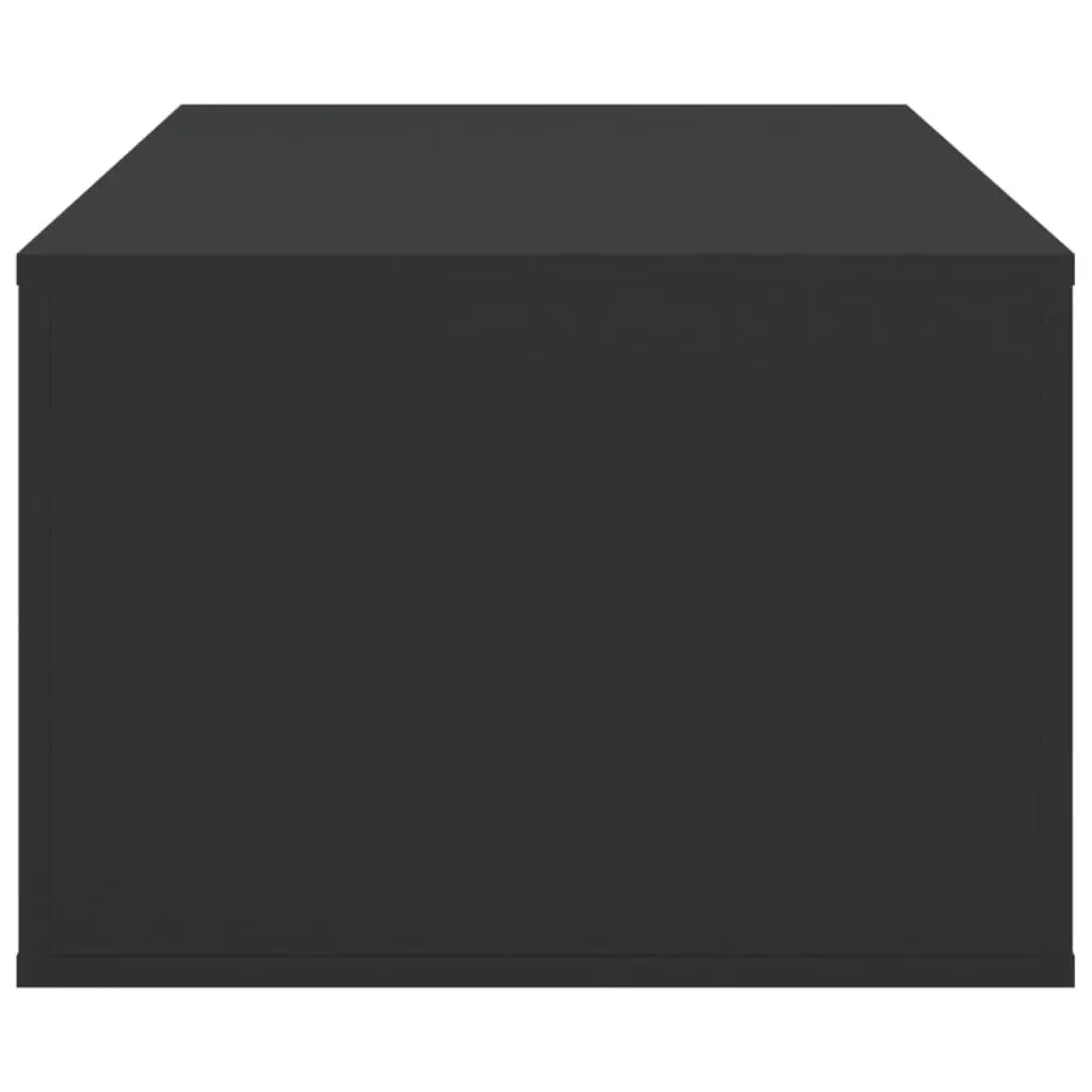 Coffee Table Storage Drawer Open Compartment Living Room Black 100 x 50.5 x 35 cm