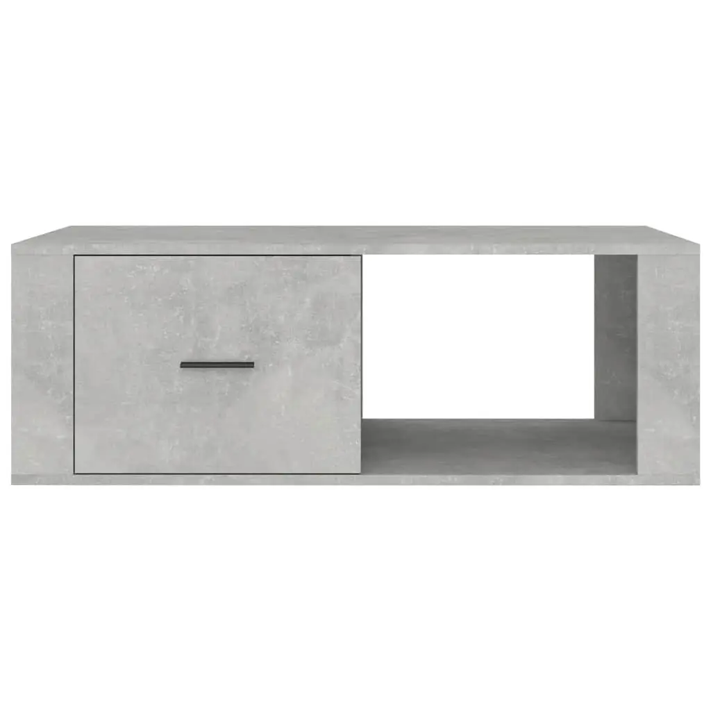 Coffee Table Storage Drawer Compartment 100x50.5x35cm Grey Engineered Wood
