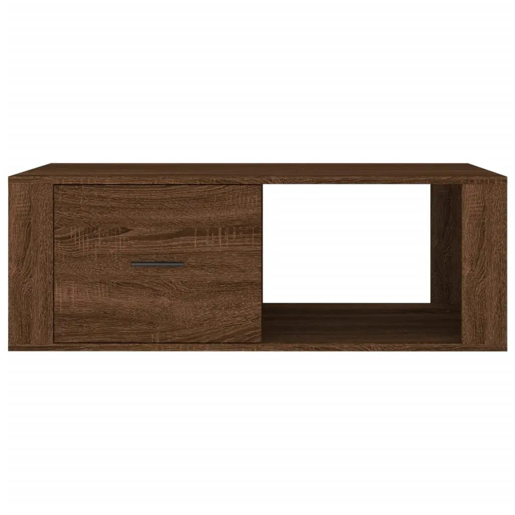 Coffee Table Storage Engineered Wood 100 x 50.5 x 35 cm Brown