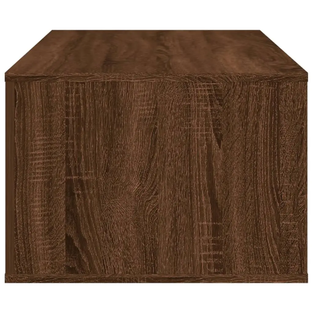 Coffee Table Storage Engineered Wood 100 x 50.5 x 35 cm Brown