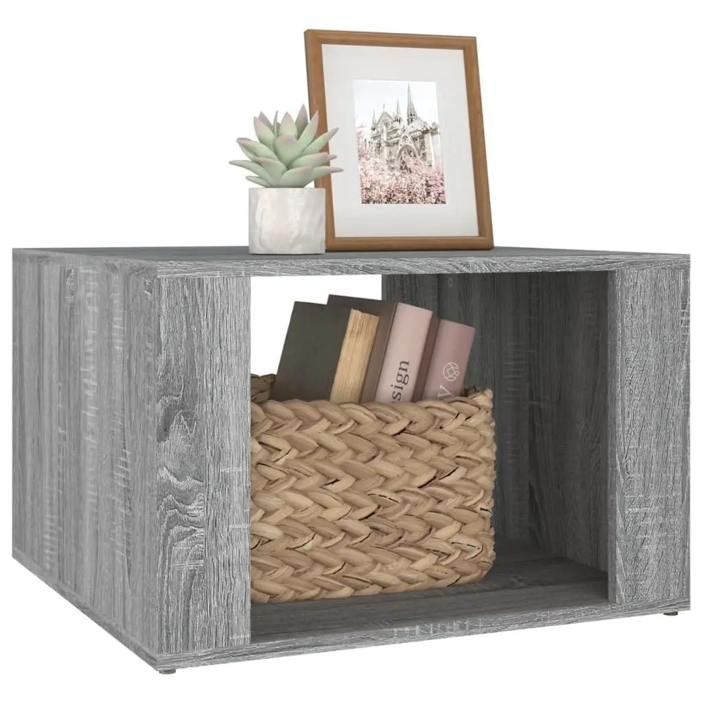 Grey Bedside Table with Ample Storage