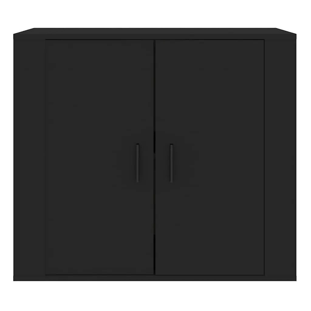 Sideboard Storage Cabinet 80x33x70 cm Black Engineered Wood