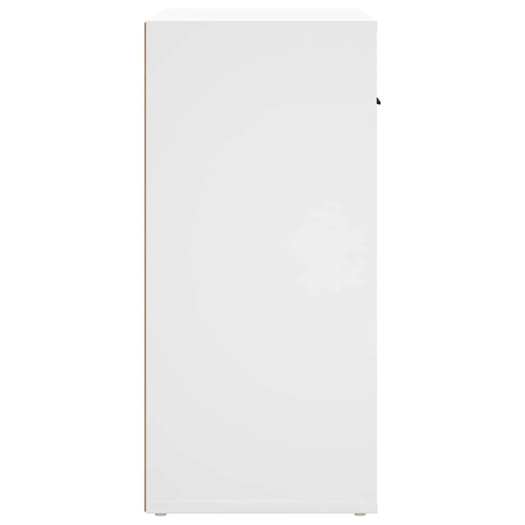 Sideboard Storage Cabinet 80x33x70 cm White with Doors Drawers Compartments