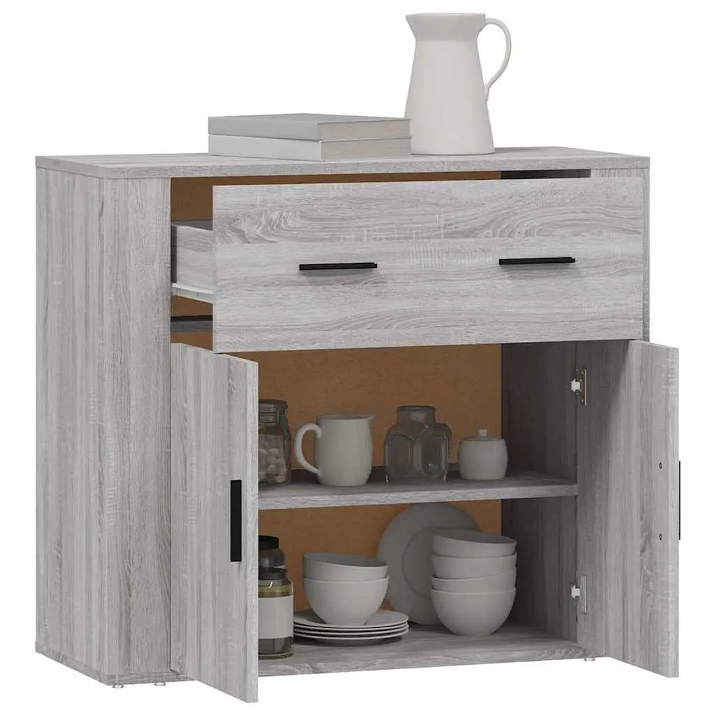 Grey Sideboard Storage Cabinet with Ample Space