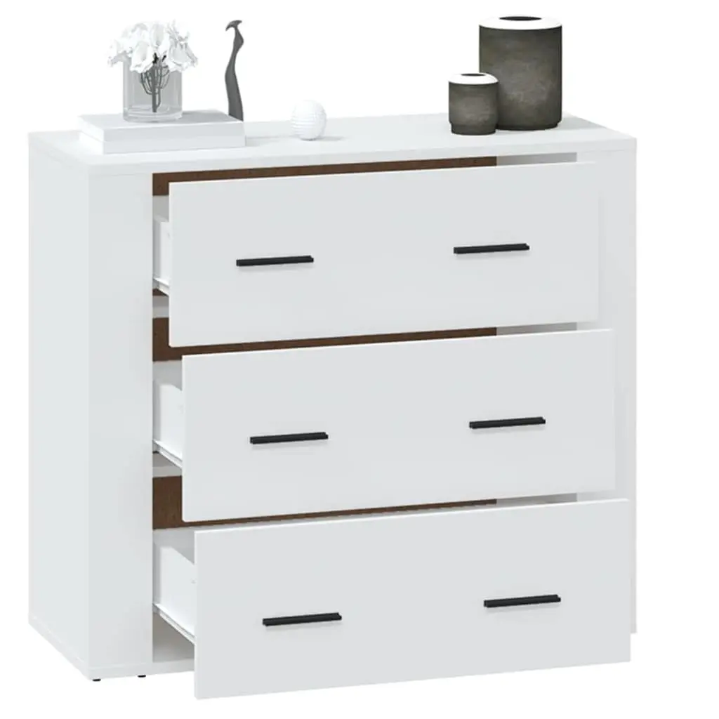 White Sideboard Cabinet with Ample Storage