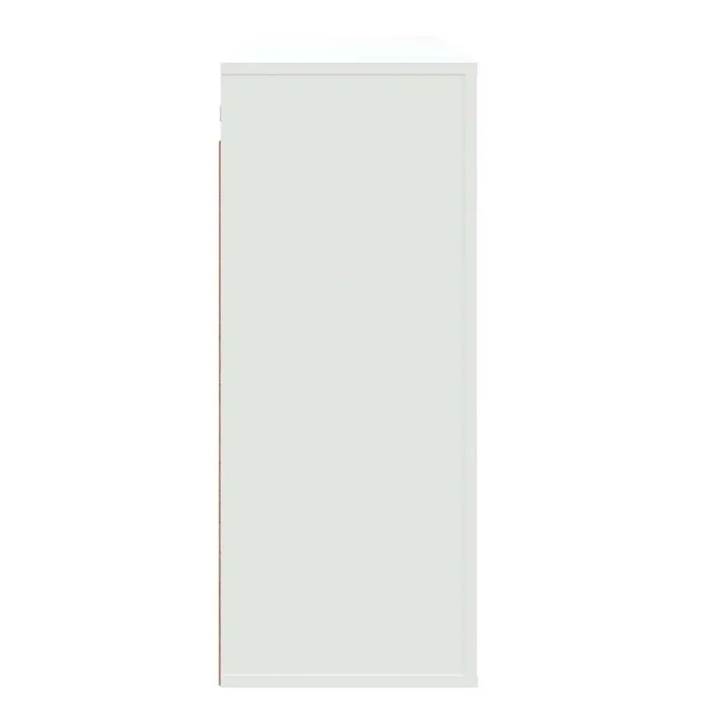 Wall Cabinet Storage Organiser 80x33x80 cm White Engineered Wood