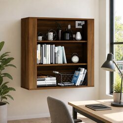 Warm Brown Oak Wall Cabinet - Practical and Affordable