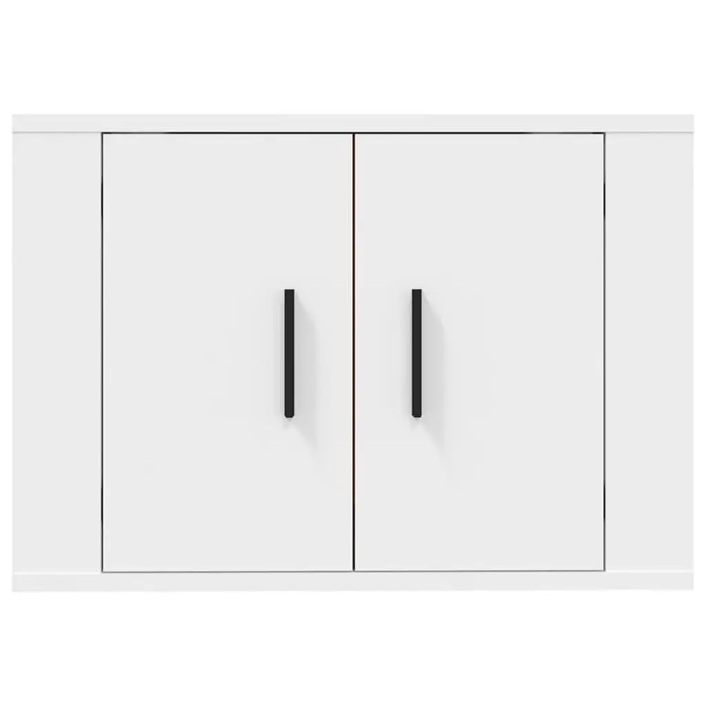 Wall Mounted TV Cabinet Media Storage Unit 57 x 34.5 x 40 cm White