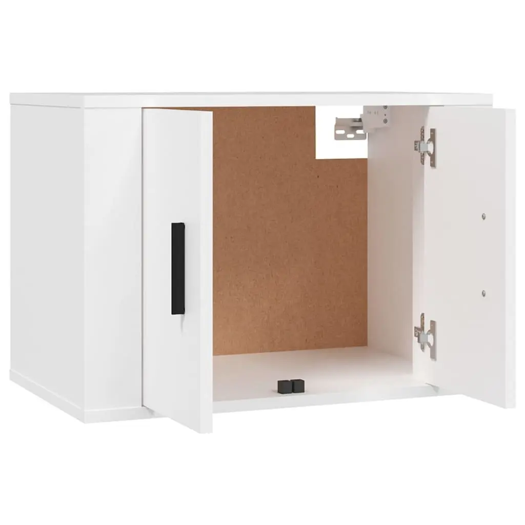 Wall Mounted TV Cabinet Media Storage Unit 57 x 34.5 x 40 cm White