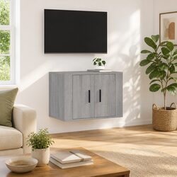 Dependable Wall Mounted TV Cabinet with Storage Solution