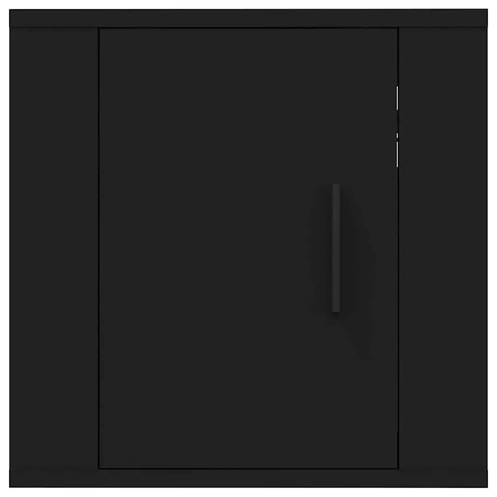 Wall Mounted TV Cabinet Black 40x34.5x40cm Storage Unit Display Organiser