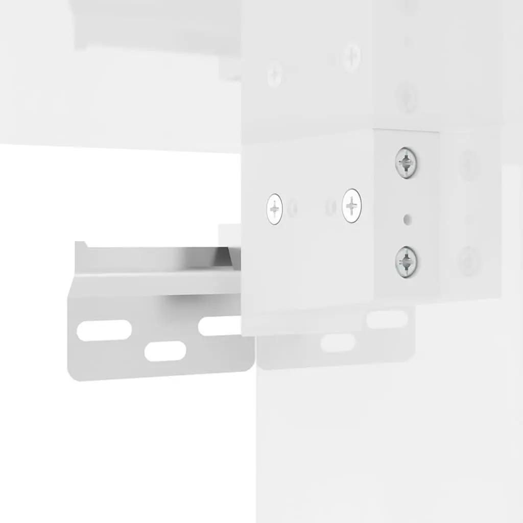 Wall Mounted TV Cabinet Storage Unit 40x34.5x40 cm White High Gloss
