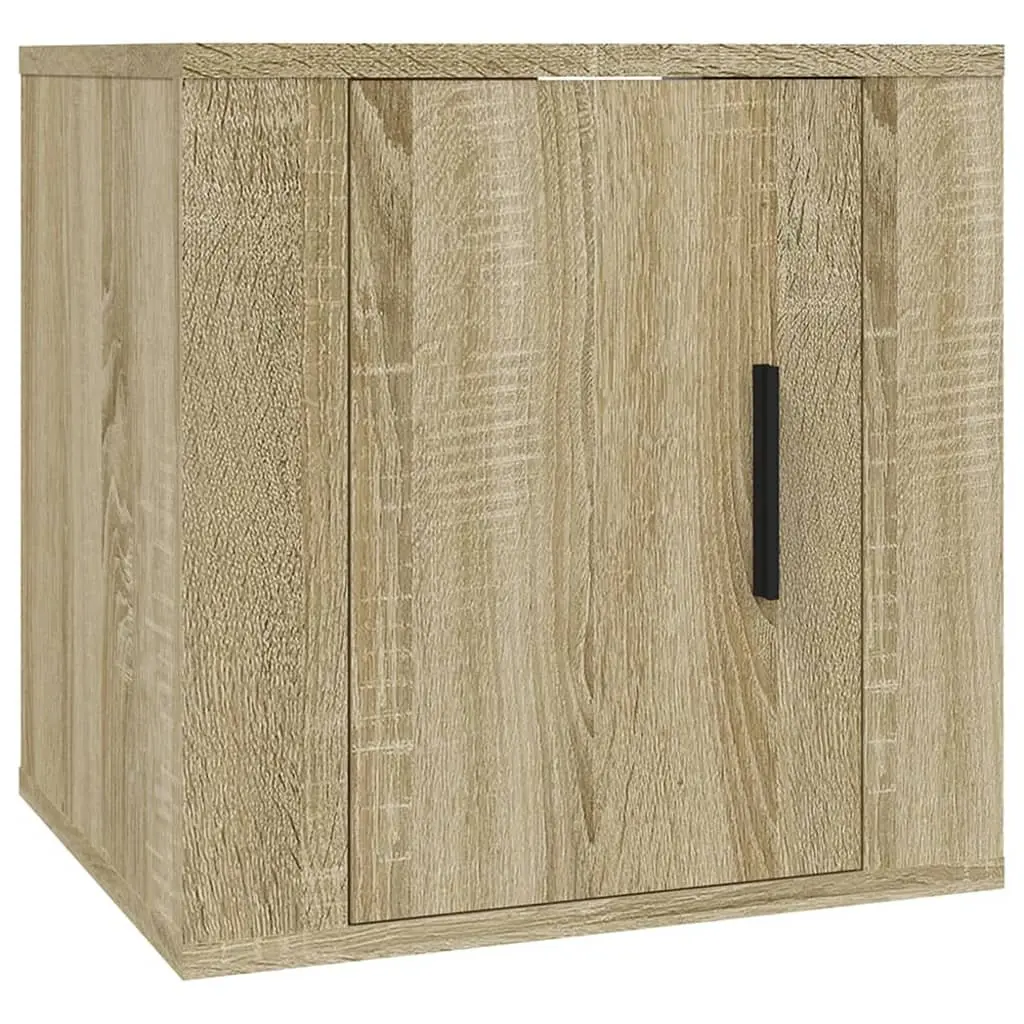 Wall Mounted TV Cabinet Media Storage Unit 40x34.5x40cm Brown