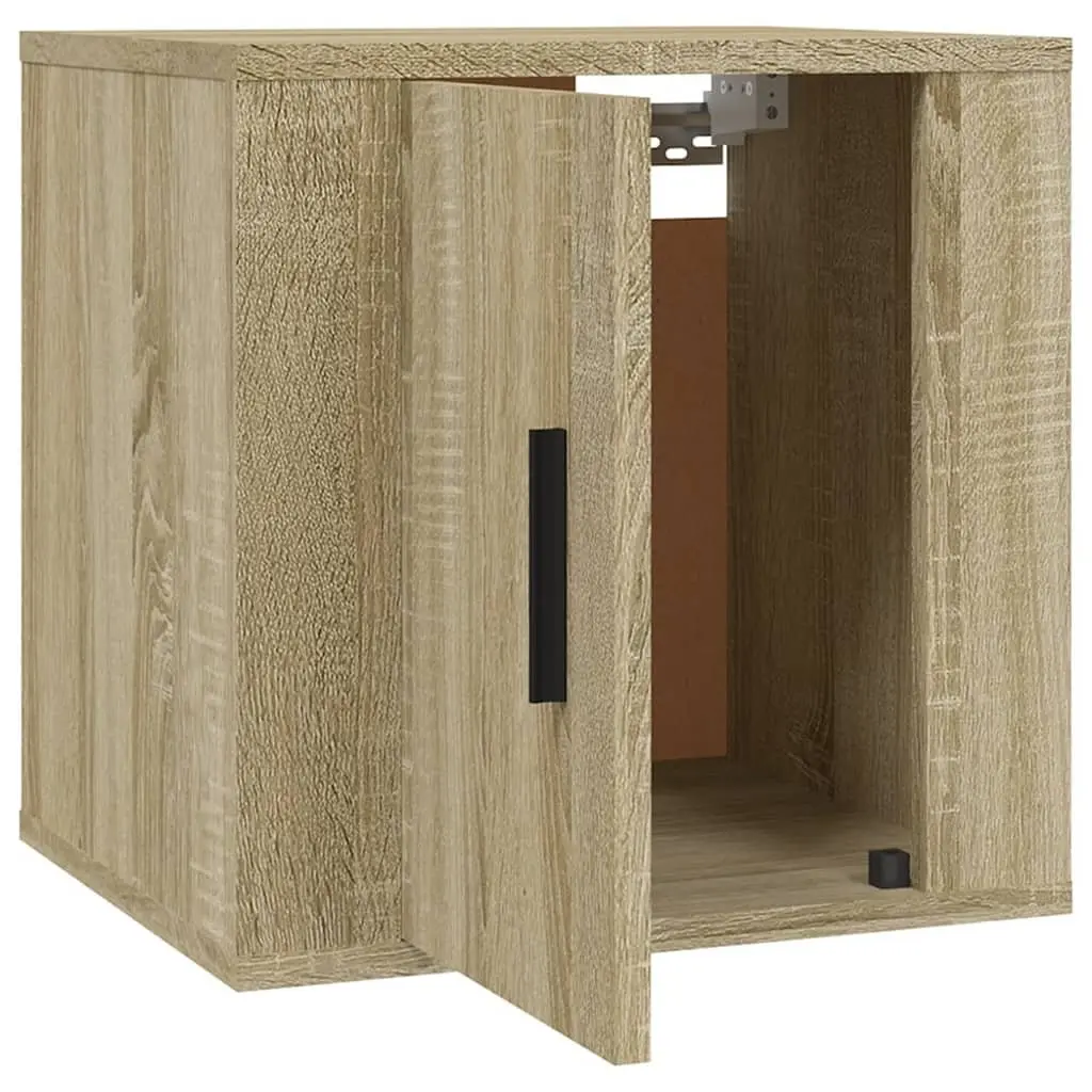 Wall Mounted TV Cabinet Media Storage Unit 40x34.5x40cm Brown